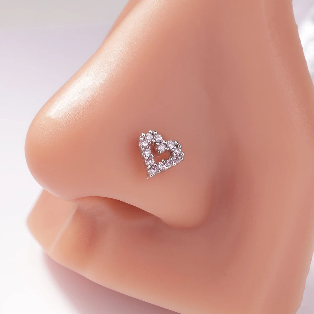 1Pcs Nose Rings Studs L Shaped Nose Rings