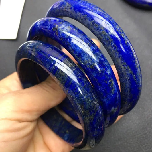 Gemstone Blue Natural Lapis Lazuli Bracelet Exquisite Noble Jade Bangle Hand Decoration Accessories Jewelry Boutique Fine Gift
