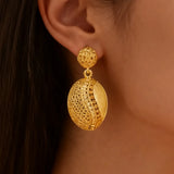 Gold plated color set, Necklace and earrings set for women high quality plated jewelry set.