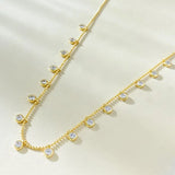 Charm Moissanite Diamond Necklace 100% Real 925 Sterling Silver Jewellery.