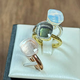 Classic Ring Stacking Mixed Color Crystal Ring 33 Colors Candy Style Ring Jewellery Gift.
