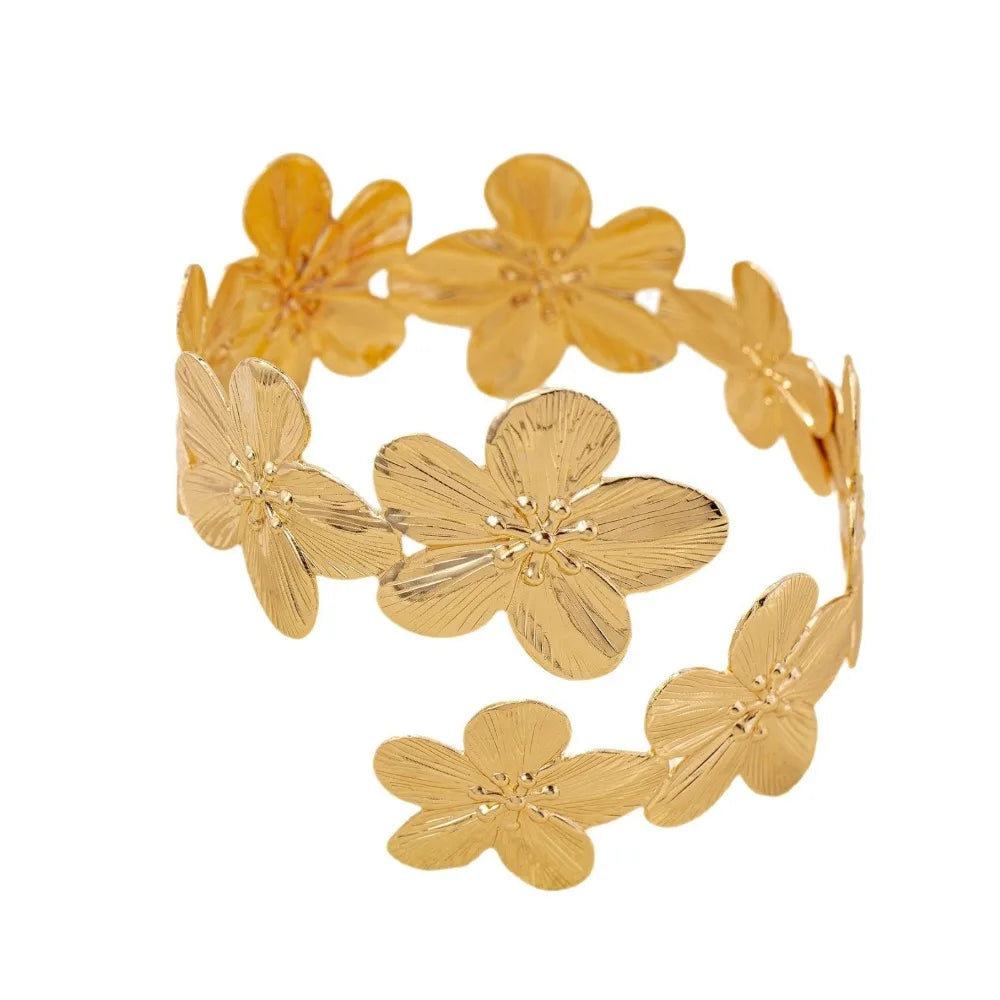 Elegant Metal Tassel Opening Arm Chain Adjustable Multi Style Bangle Retro Fashion Arm Bracelet.