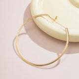 Elegant Simple Circle Collar Necklace Jewellery.