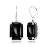 925 Sterling Sliver Earrings Vintage Ruby Gemstone  Lever Back Drop Earring Handmade Jewellery Designers.