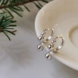 925 Sterling Silver Earrings Simple Fashionable Unique Design.