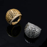 Bangle Set For Women Cubic Zircon Bangle Ring Wide Bracelet Jewellery.