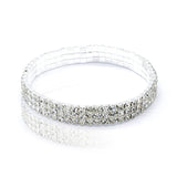 Fashion Rhinestone  Anklet Multi-layer Crystal Elastic Chain Ankle Bracelet Jewellery.