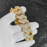 Hip Hop Jewelry Men Iced Out Chains Big Heavy 25mm Six Rows Cz Stone Cuban Link Chain High Quality Bling Necklace ﻿
