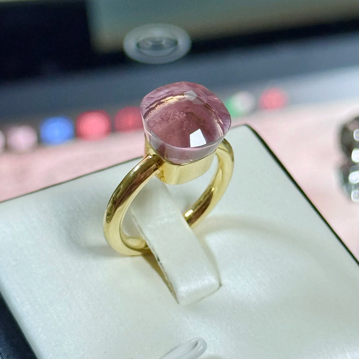Classic Ring Stacking Mixed Color Crystal Ring 33 Colors Candy Style Ring Jewellery Gift.