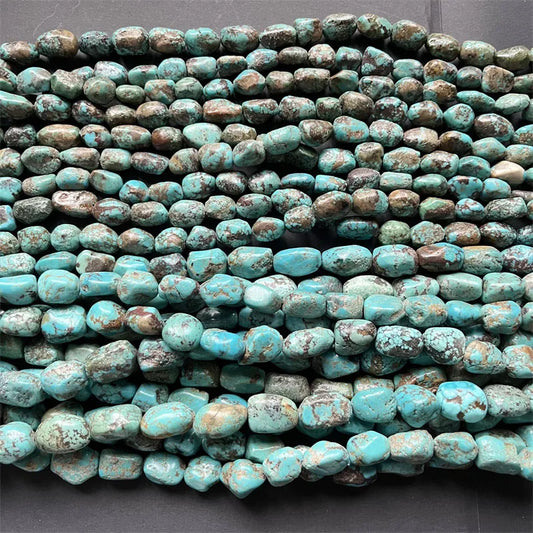 Hubei Raw Turquoise Nugget Beads 100% Natural Gemstone Genuine Natural Gem Stone for Bracelet Diy Healing Power Jewelry Making