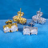 925 VVS Moissanite Twin Earring Sterling Silver Jewellery Gift.