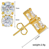 925 VVS Moissanite Twin Earring Sterling Silver Jewellery.