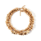 Double Layered Necklace Unique Jewelry Design Collarbone Chain Accessory.