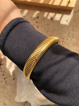 Fashion 18K Gold Plated Stainless Steel Elastic Bracelet Jewellery.