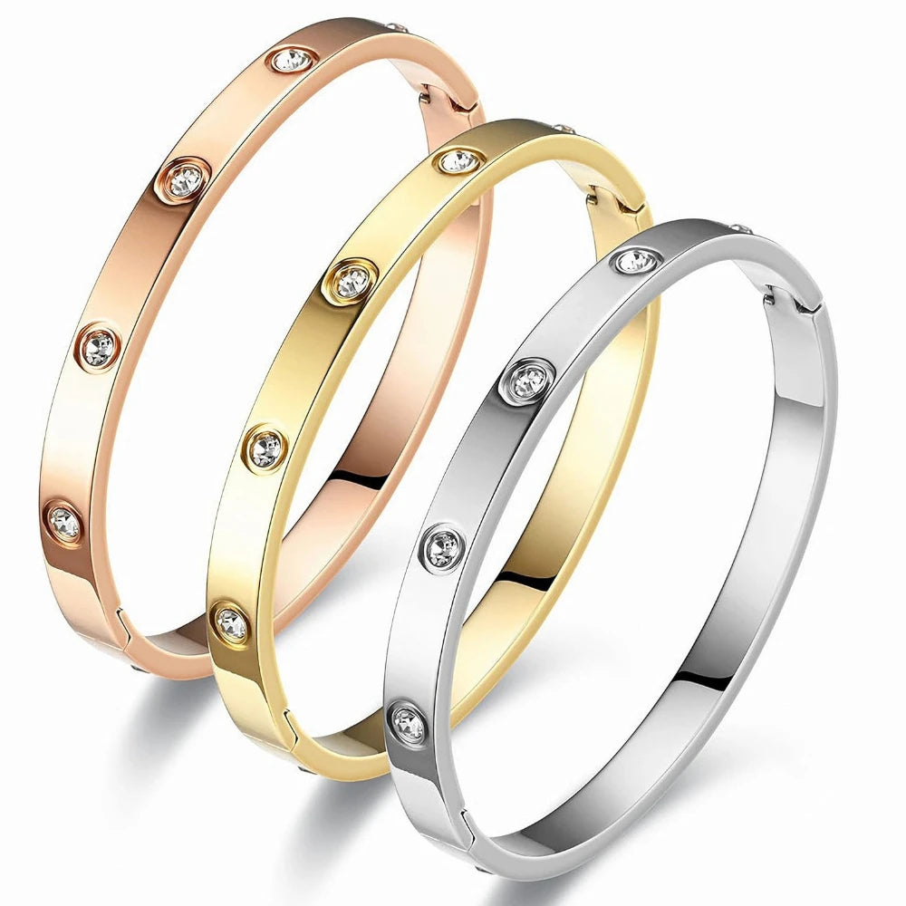 Fashion Adjustable Open Bangles Ladies' Mother's Day Valentine's Day Wedding Couple Birthday Gift Friendship Bracelet