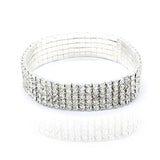 Fashion Rhinestone  Anklet Multi-layer Crystal Elastic Chain Ankle Bracelet Jewellery.