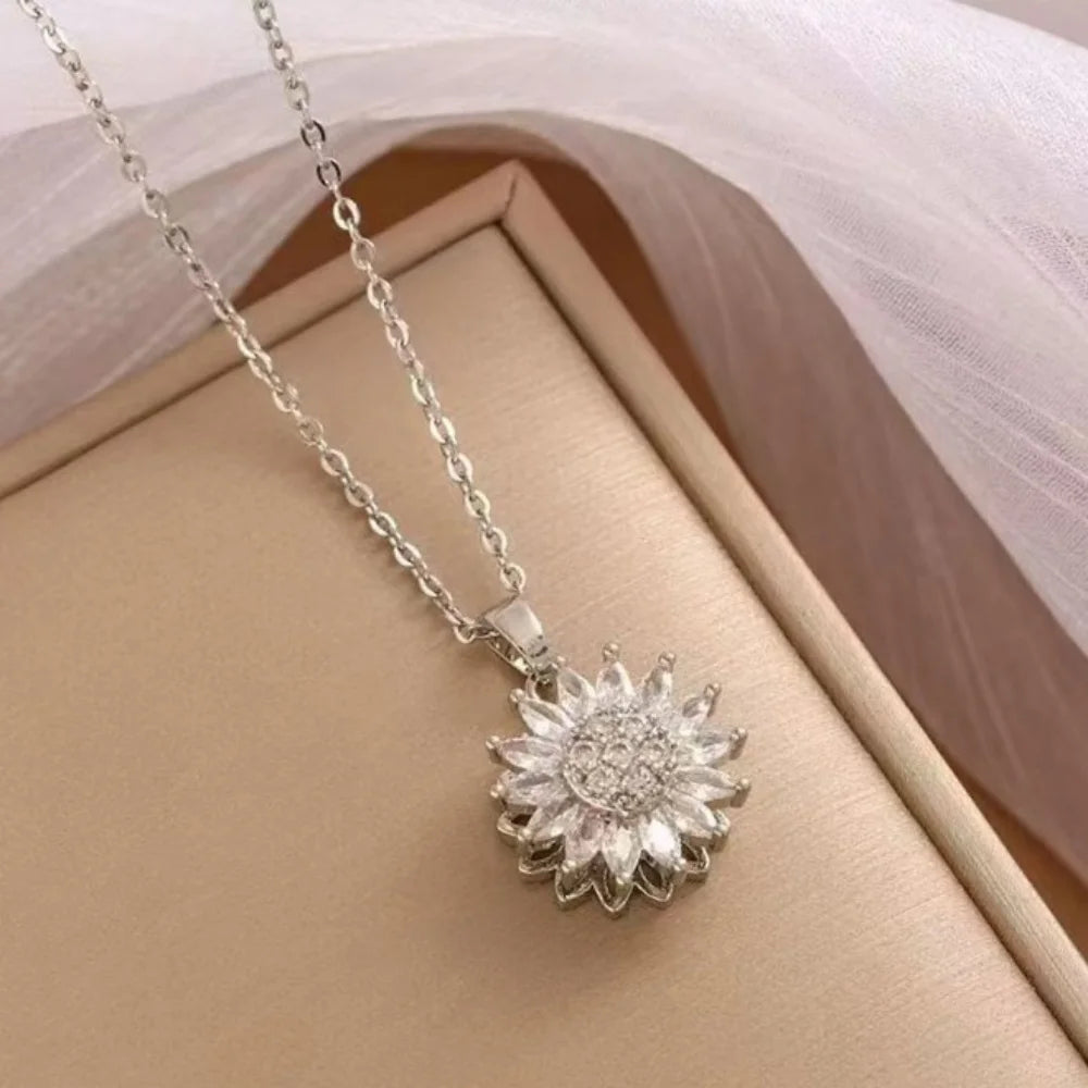 Sunflower Necklace, Exquisite Style,