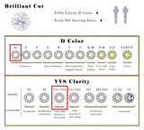 0.2CTW Moissanite Heart Hoop Earrings 925 Silver Minimalist Jewelry for Women jewellery.