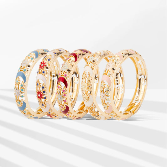 6 Colors Enamel Bracelet women Jewellery .