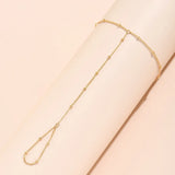 Hand Chain Bracelet Ring Gold Plated Handmade Link Chains Connecting Harness Bracelets Hand Jewelry.