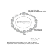 Classic Geometric Water Drop CZ Bracelet Gorgeous Zircon Jewellery.