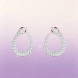 S925 Sterling Silver Hollow Mesh Snake Shape Ring Earrings Bracelet Necklace Luxury Fashion Jewellery.