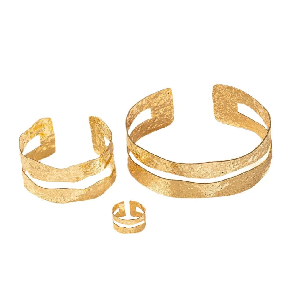 Elegant Metal Tassel Opening Arm Chain Adjustable Multi Style Bangle Retro Fashion Arm Bracelet.