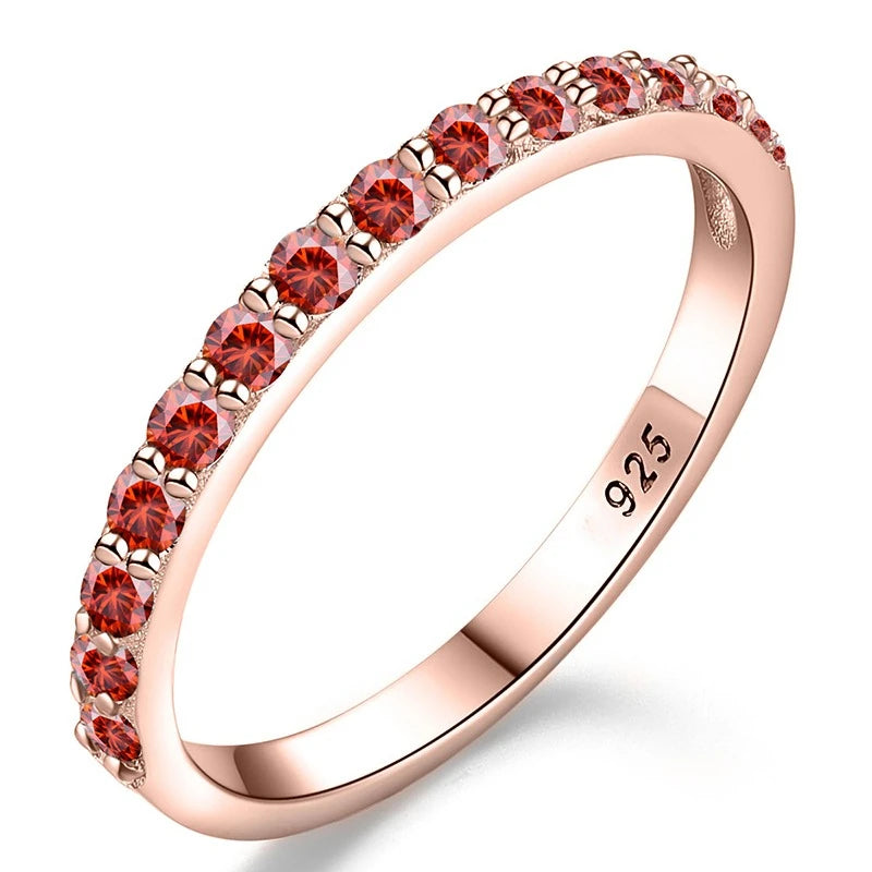 Moissanite Ring Diamond 925 Sterling Silver Single Tail