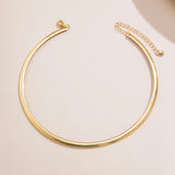 Elegant Simple Circle Collar Necklace Jewellery.