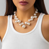 Exaggerated Acrylic  Big Ball Beads Necklace Clavicle Chain Jewellery.