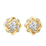 Luxury Quality Trendy Star Of David 2 Carat 6.5mm Moissanite Earrings Studs Pure 925 Silver Certificated Women's Jewellery Sale