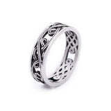 316L Stainless Steel Simple Rings For Men Square Band Flat Ring Charm Jewellery