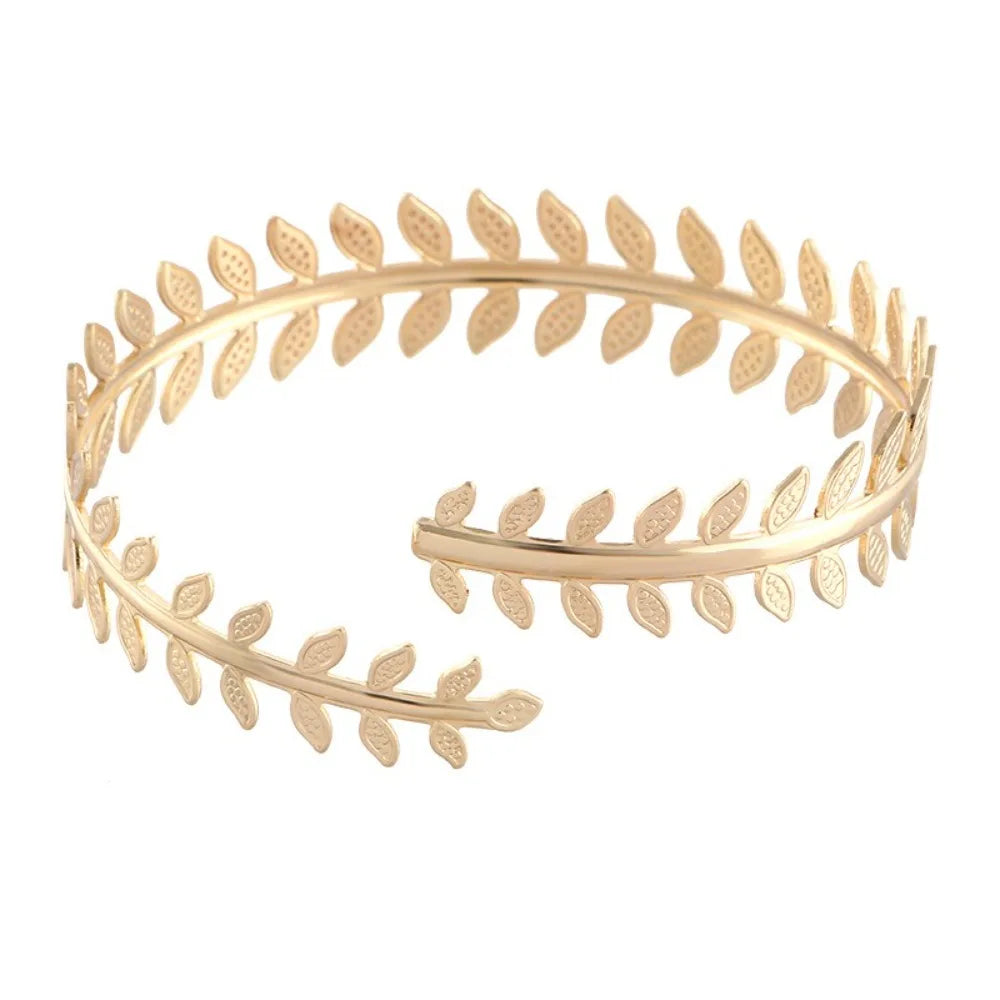 Elegant Metal Tassel Opening Arm Chain Adjustable Multi Style Bangle Retro Fashion Arm Bracelet.