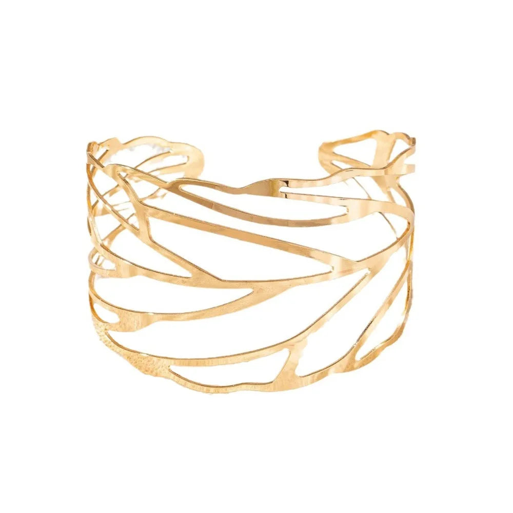 Elegant Metal Tassel Opening Arm Chain Adjustable Multi Style Bangle Retro Fashion Arm Bracelet.