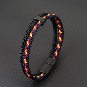 yellow red navy