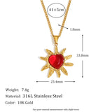 18K Gold Plated Stainless Steel  Style Vintage Necklace.