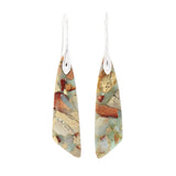Natural Stone Earrings Bohemian, Emperor Stone Geometric Pendant Earring Luxury Jewellery.
