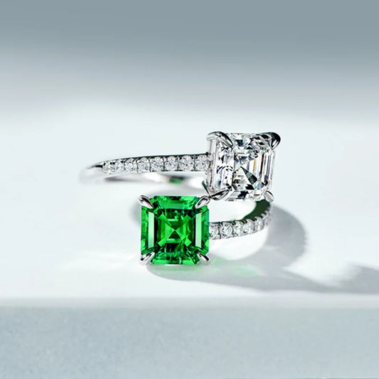 Opening Ring Luxury Fashion Accessories with Shiny Cubic Zirconia Stylish Adjustable Jewellery.