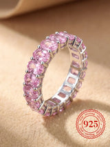 925 Sterling Silver Fashion Original Oval Zircon Ring  Luxury High Quality Fine Jewellery.