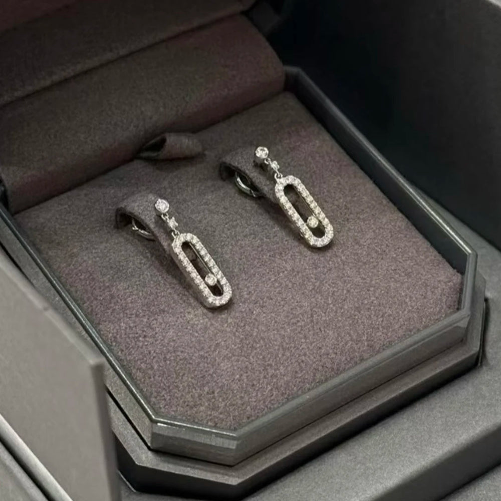 Luxury Jewellery 925 Sterling Silver Women's Pendant Earrings.