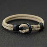 Fashion Rope Bracelet Men Double Layer Bracelet  Accessories.