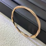 New diamond-set rhombic irregular closed-ended bracelet