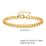 Chunky Bold Bracelets, Stainless Steel, Bracelet Gold Plated Tarnish Free.