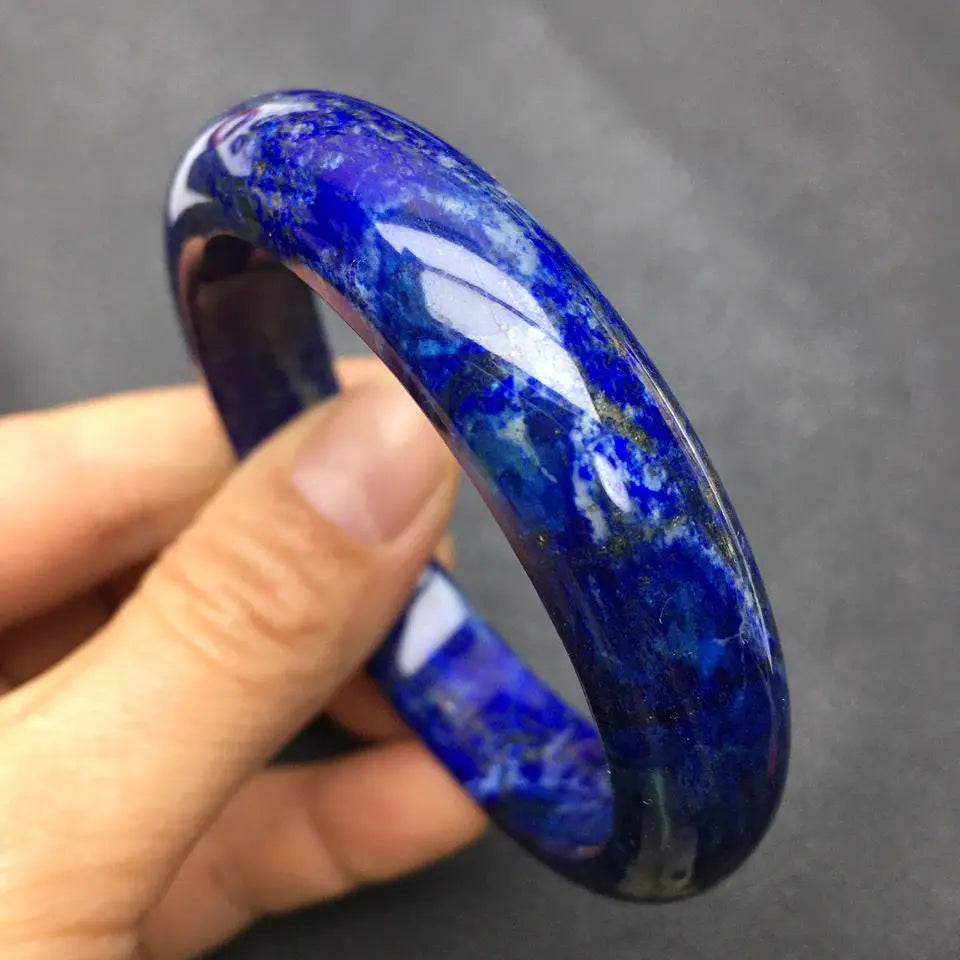 Gemstone Blue Natural Lapis Lazuli Bracelet Exquisite Noble Jade Bangle Hand Decoration Accessories Jewelry Boutique Fine Gift
