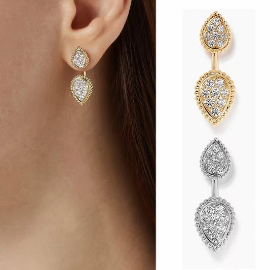 Detachable Double Eyes Earrings Women Jewelry.