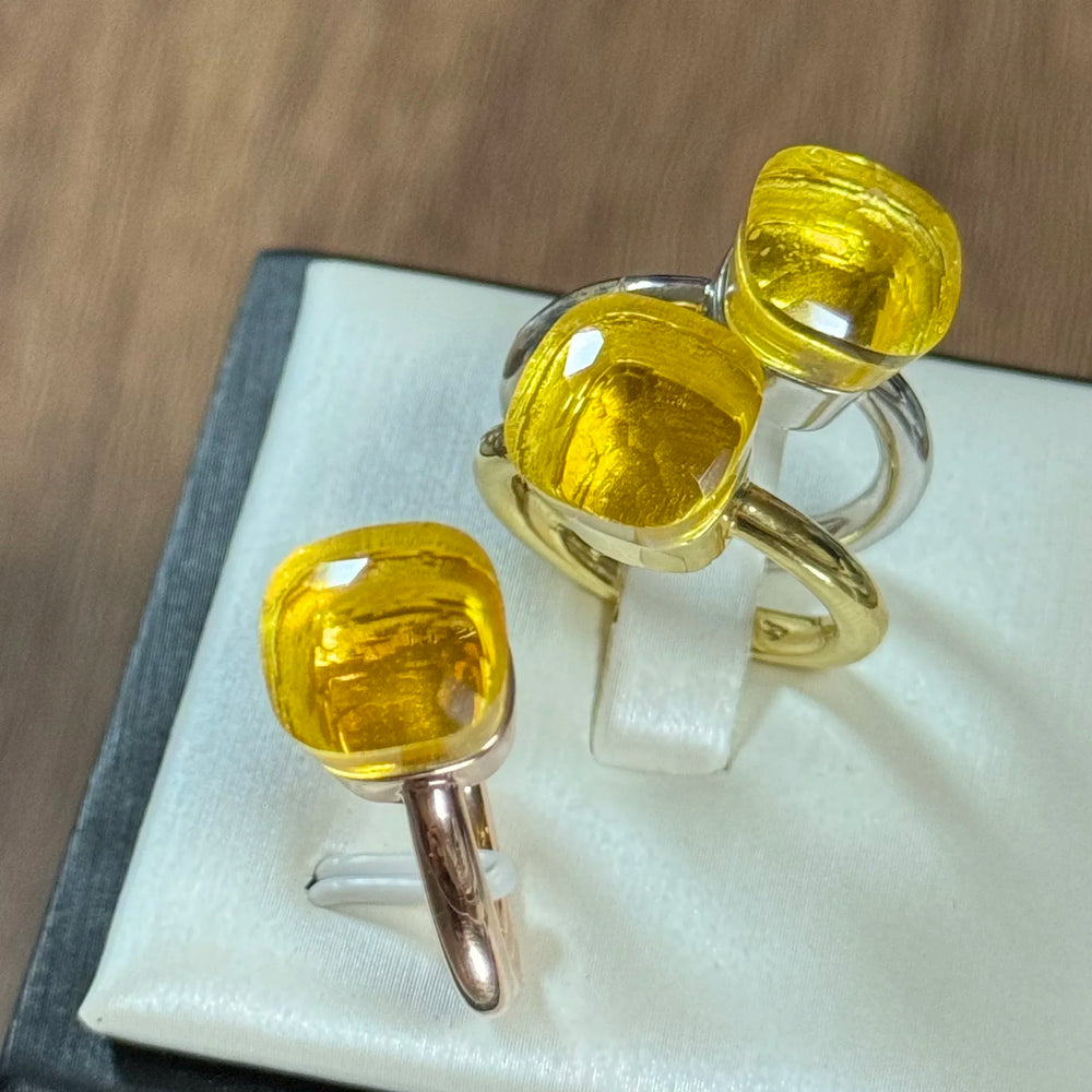 Classic Ring Stacking Mixed Color Crystal Ring 33 Colors Candy Style Ring Jewellery Gift.