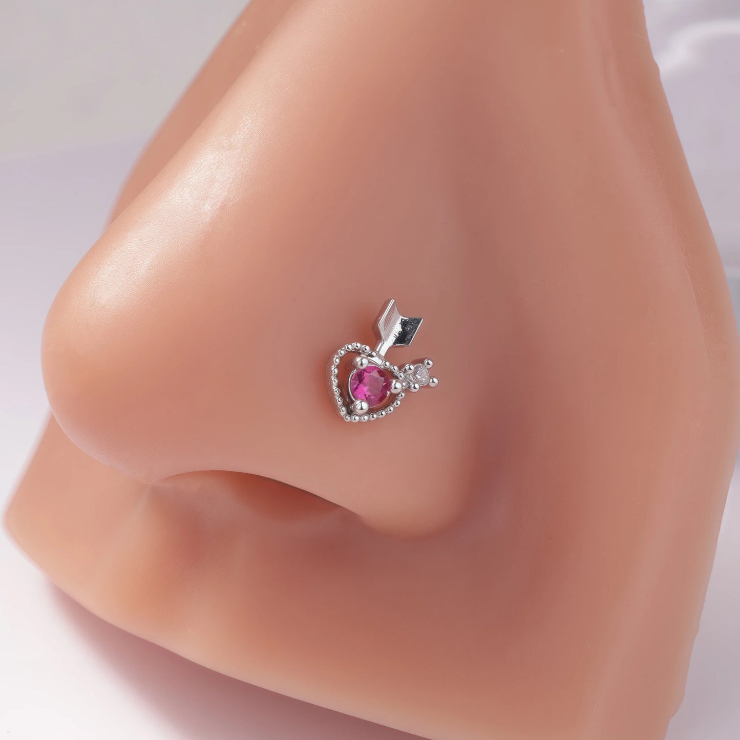 1Pcs Nose Rings Studs L Shaped Nose Rings