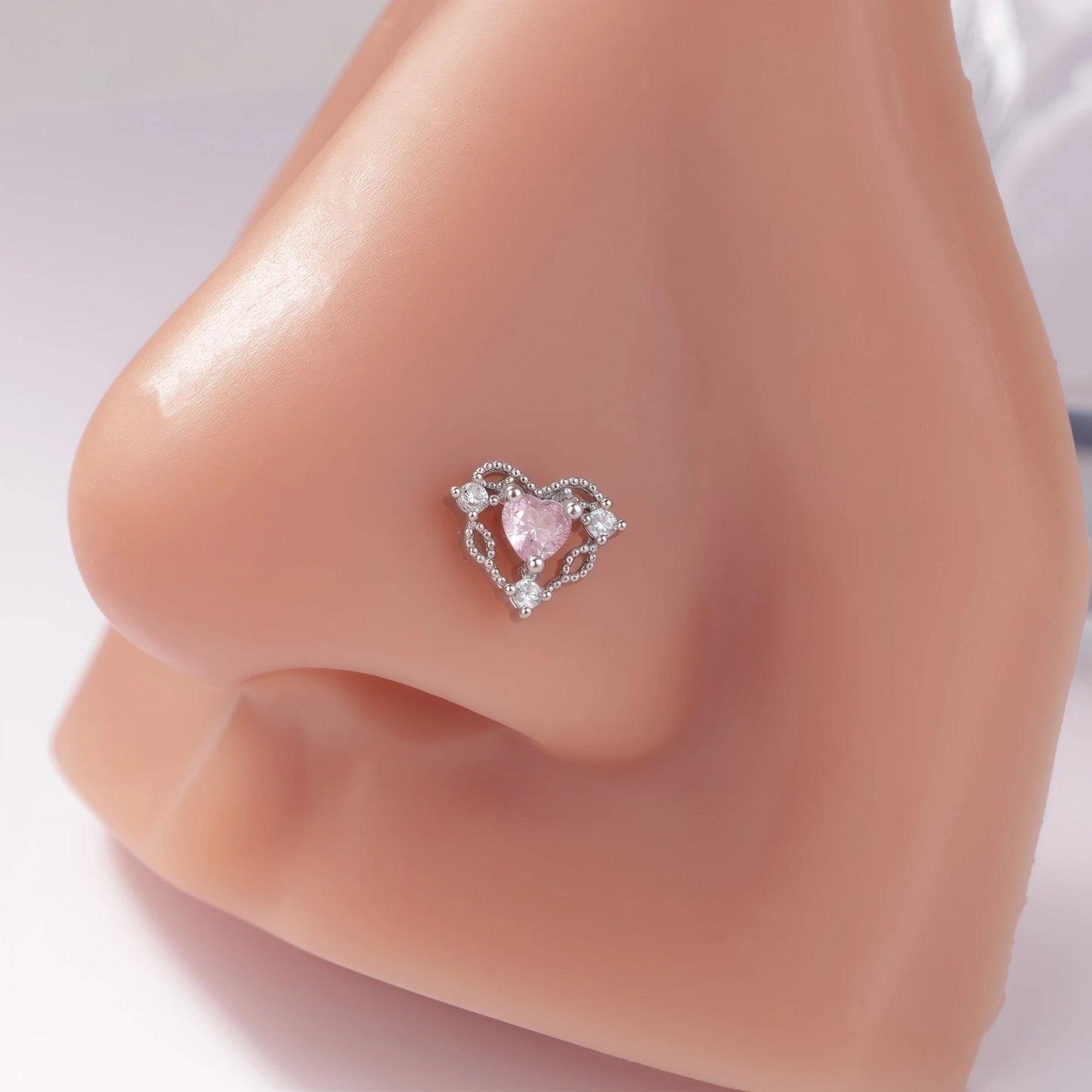 1Pcs Nose Rings Studs L Shaped Nose Rings