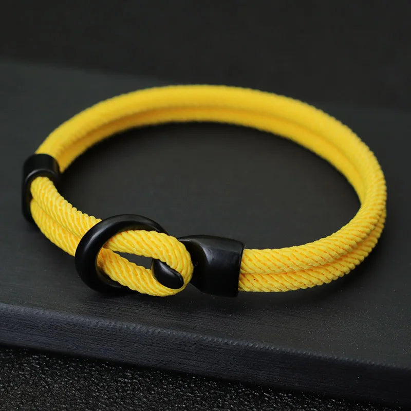 Fashion Rope Bracelet Men Double Layer Bracelet  Accessories.