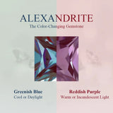 Round Cut Alexandrite Solitaire Stud Earrings 925 Sterling Silver Women Jewellery.